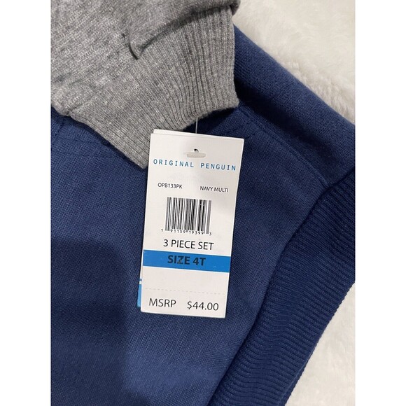 Original Penguin Toddler Sweatsuit Multicolor 2 piece Set Size 3T MSRP $44 - Picture 7 of 7